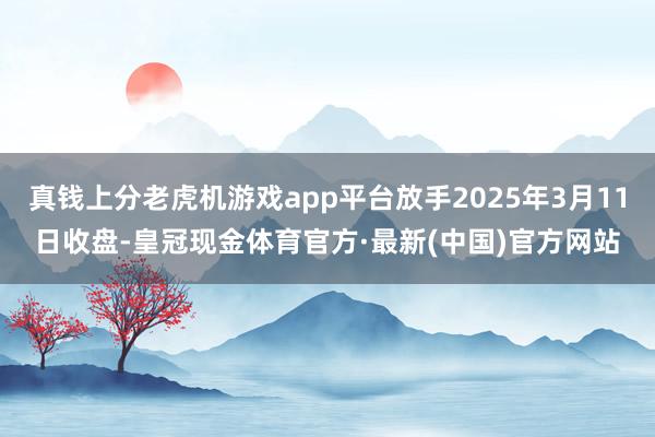 真钱上分老虎机游戏app平台放手2025年3月11日收盘-皇冠现金体育官方·最新(中国)官方网站